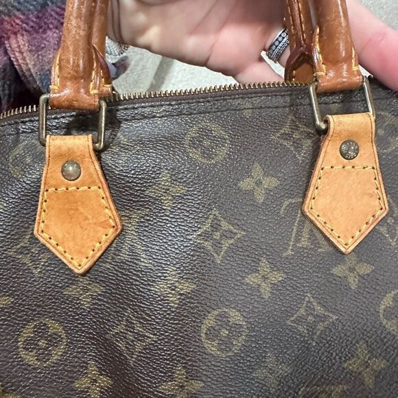 Louis Vuitton Dark Brown Monogram Satchel - Picture 6 of 14